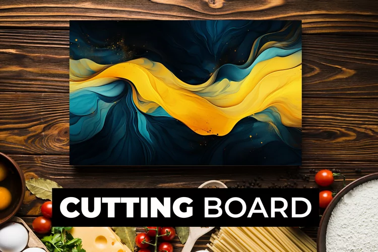 Fluid Abstract Cutting Board Sublimation