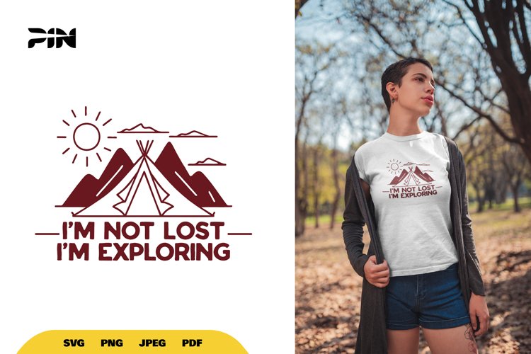 Adventure SVG   Clipart - Im Not Lost Im Exploring