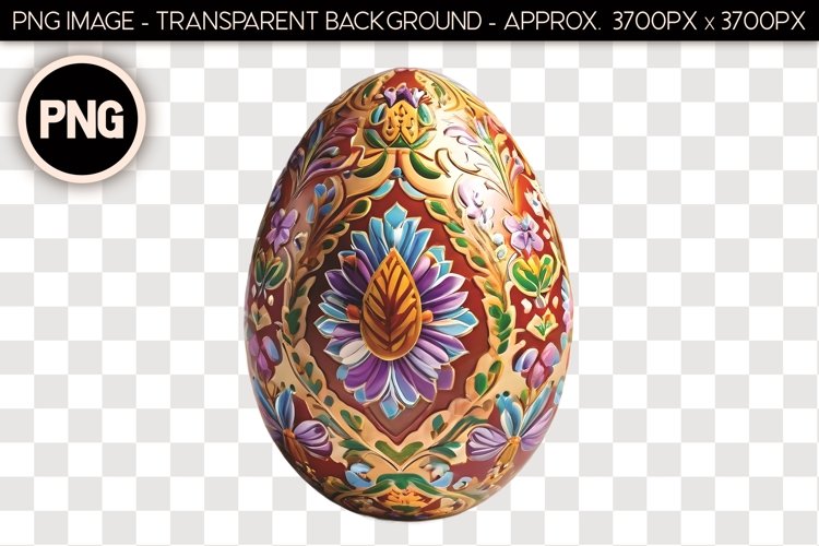 Chocolate Easter Egg PNG Isolated Object example image 1