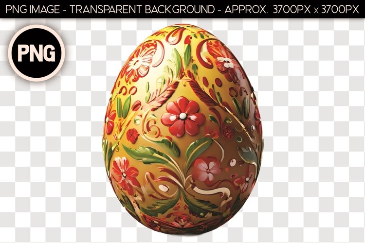 Chocolate Easter Egg PNG Isolated Object example image 1