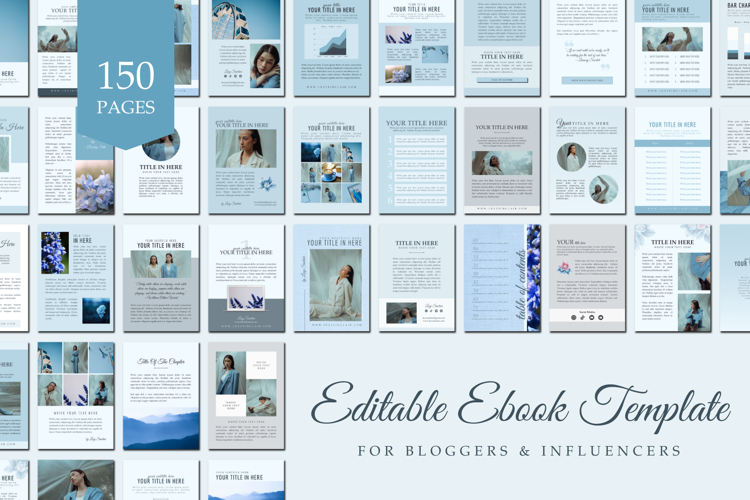 Editable Ebook for Bloggers & Influencers | Canva Template