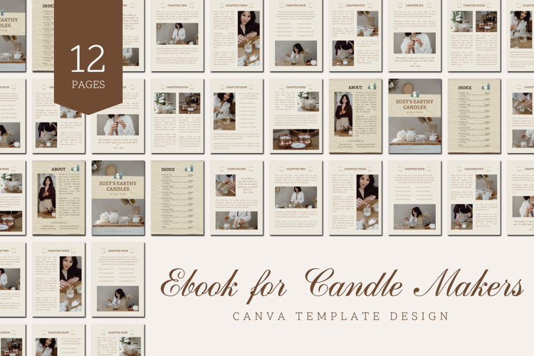 Professional Ebook for Candle Makers | Canva Template