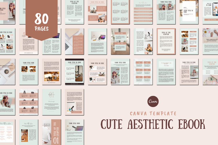 Cute Aesthetic Ebook Design | Canva Template