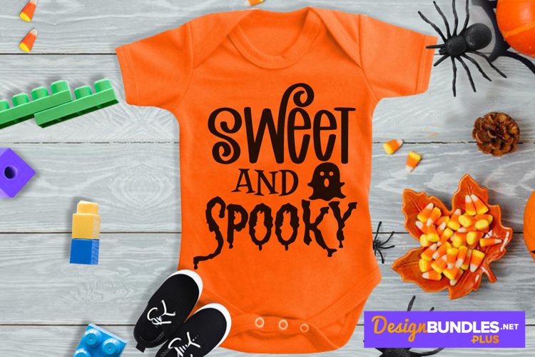 Sweet And Spooky, Baby Ghost Svg, Halloween Svg, Ghoul Svg example image 1