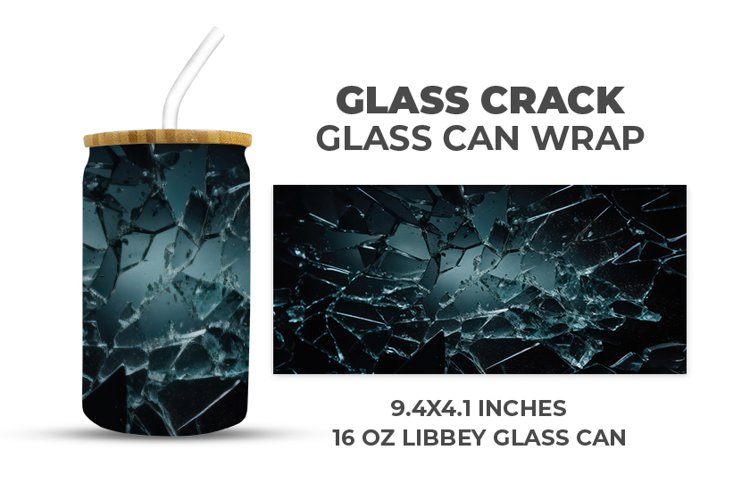 Glass Crack Glass Can Wrap example image 1