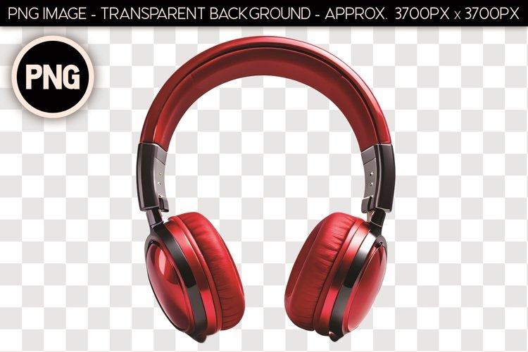 Headphones PNG Isolated Object example image 1