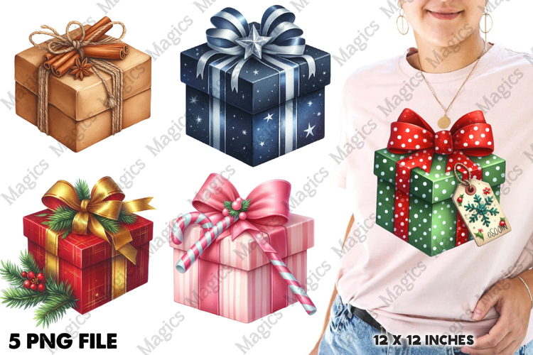 Christmas Gift Box Clipart