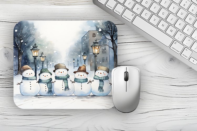 Christmas Mousepad PNG, Christmas Mousepad sublimation example image 1