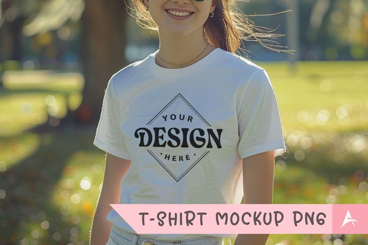 White Tshirt Mockup Image 8