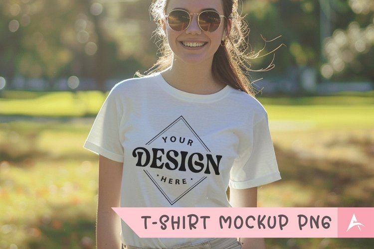 White Tshirt Mockup Image 12