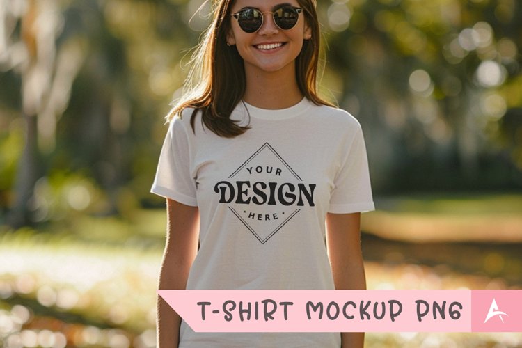 White Tshirt Mockup Image 24