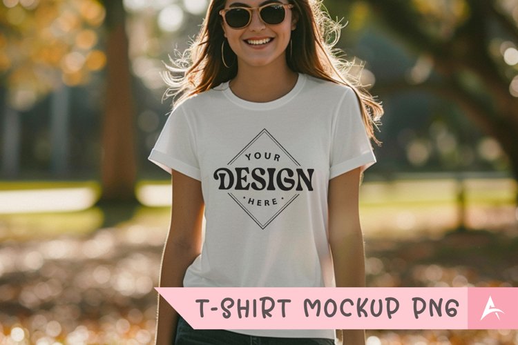 White Tshirt Mockup Image 13