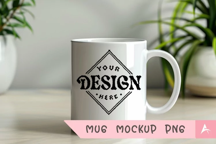 Coffee Mug Mockup Placed on a Learn more