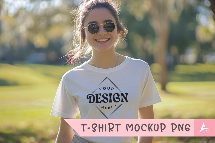 White Tshirt Mockup Image 23