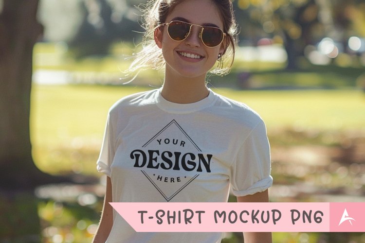White Tshirt Mockup Image 16