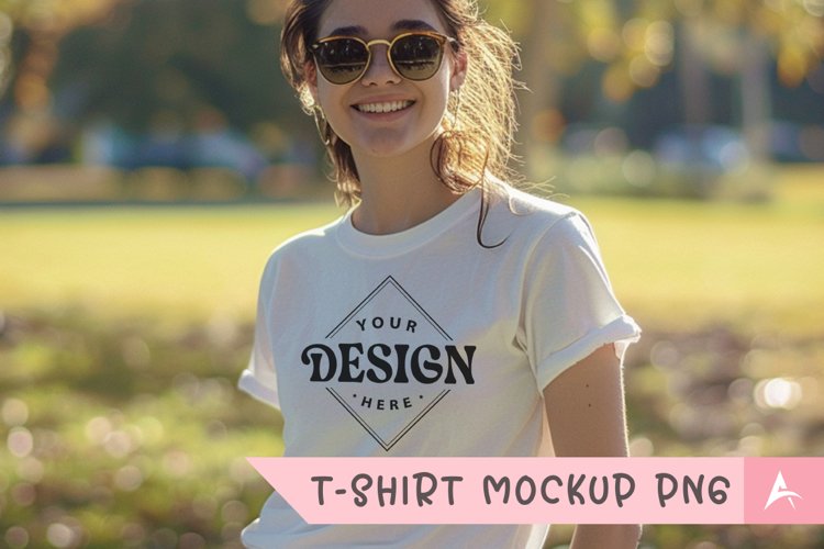 White Tshirt Mockup Image 12