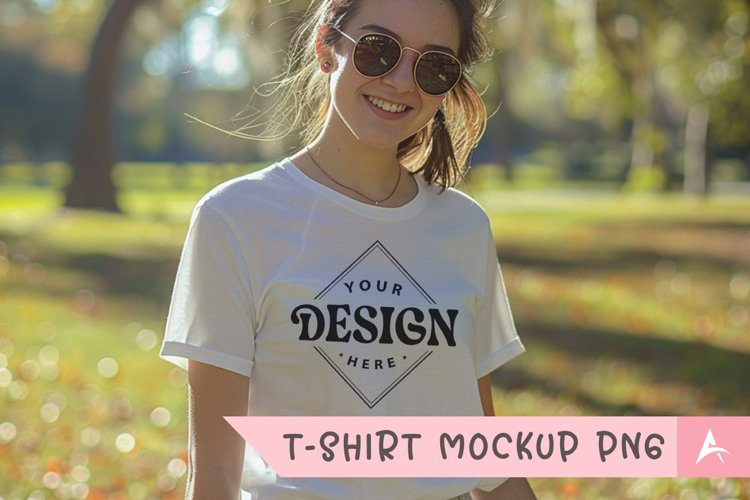 White Tshirt Mockup Image 16