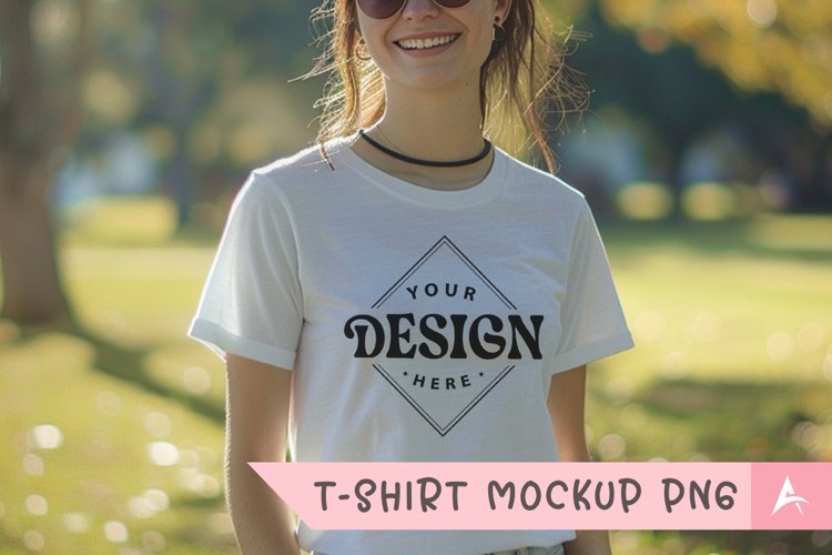 White Tshirt Mockup Image 18