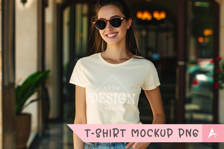 White Tshirt Mockup Image 23
