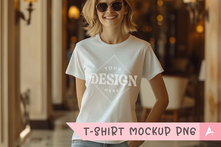 White Tshirt Mockup Image 8