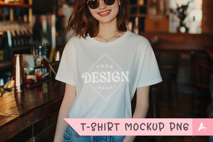 White Tshirt Mockup Image 24