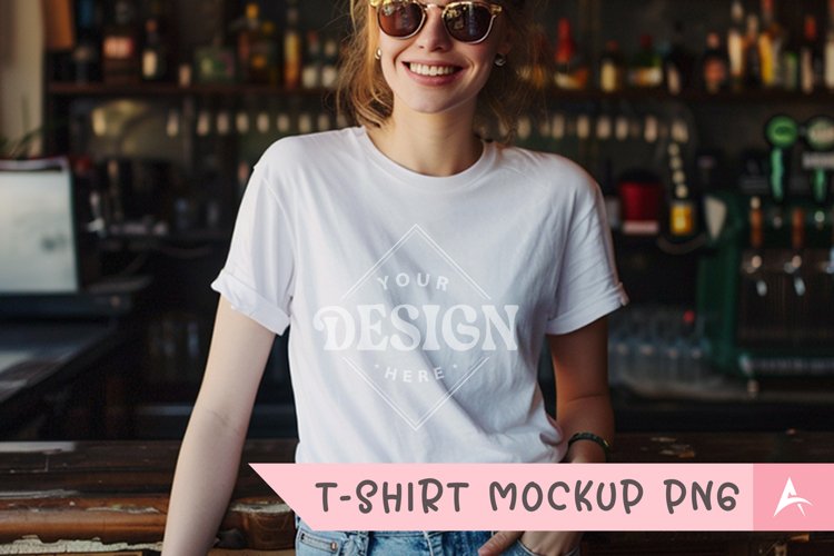 White Tshirt Mockup Image 2