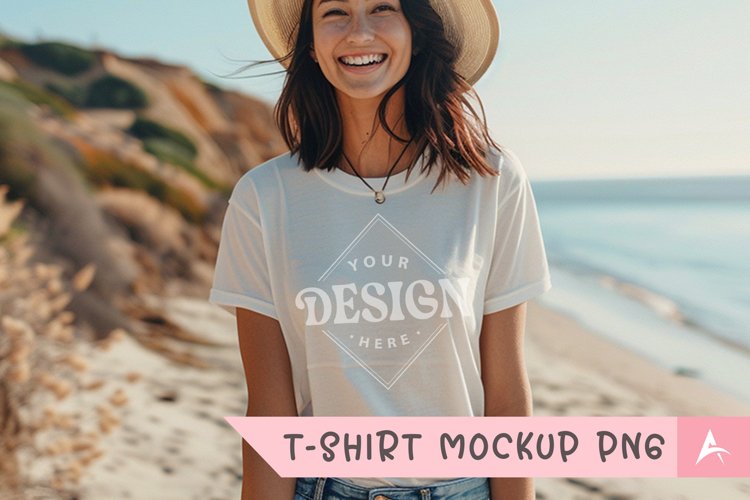 White Tshirt Mockup Image 23