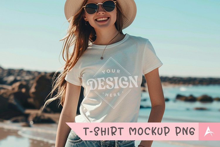 White Tshirt Mockup Image 24