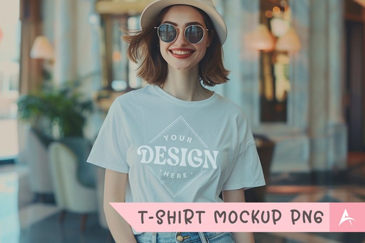 White Tshirt Mockup Image 3