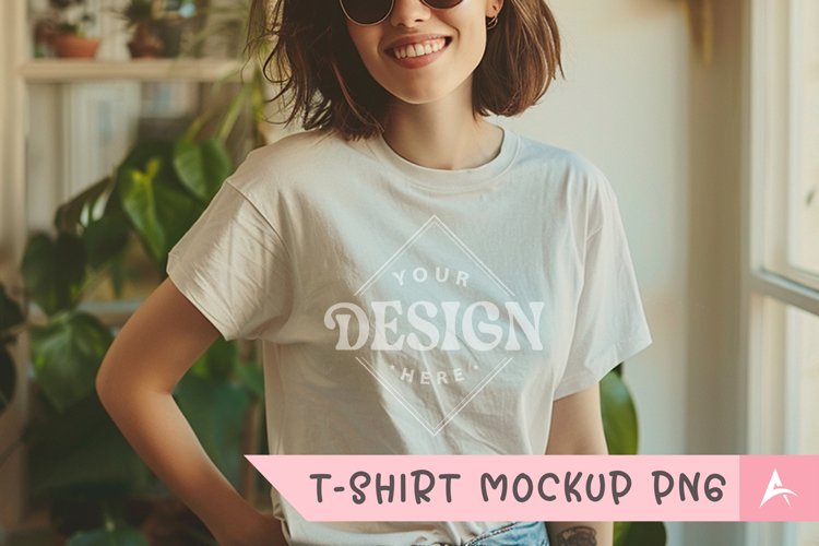 White Tshirt Mockup Image 4