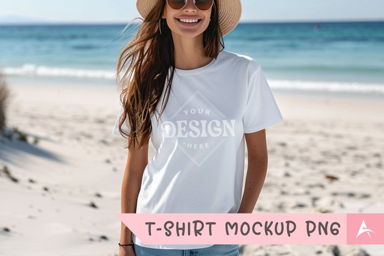 White Tshirt Mockup Image 3