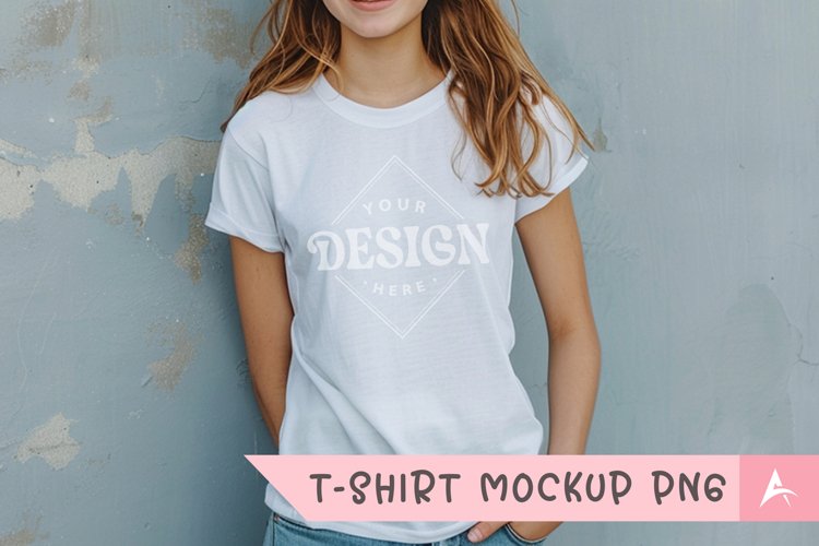 White Tshirt Mockup Image 12