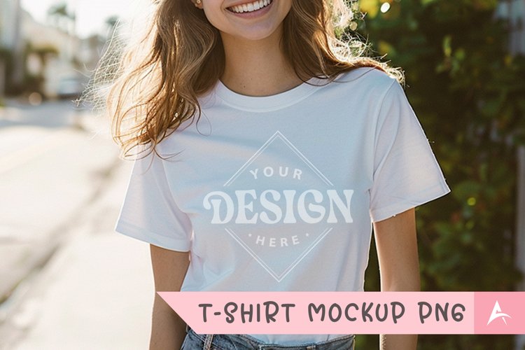 White Tshirt Mockup Image 9