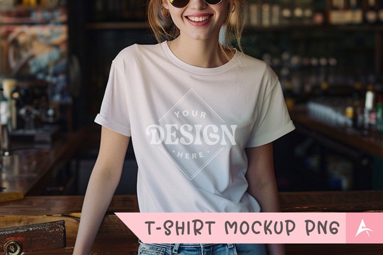 White Tshirt Mockup Image 10