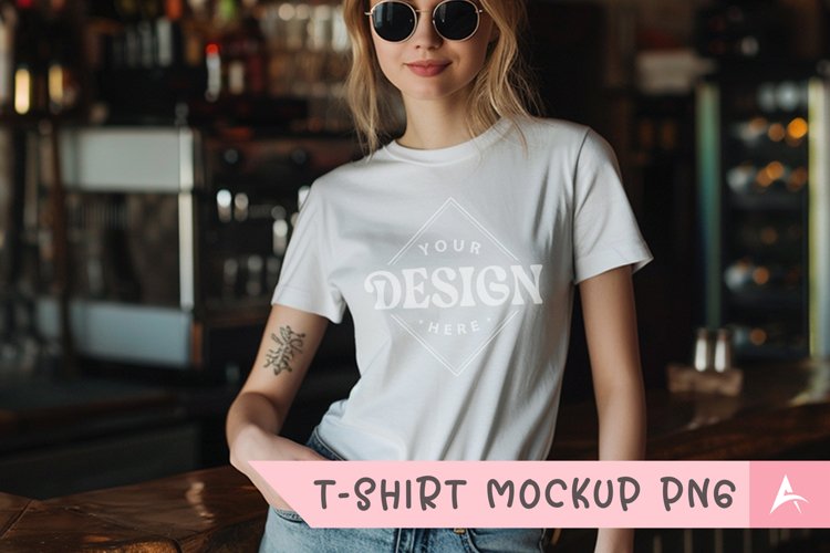 White Tshirt Mockup Image 8