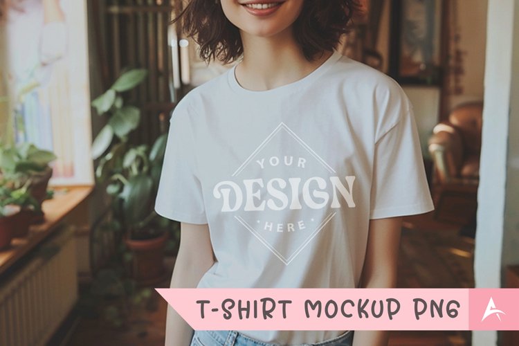 White Tshirt Mockup Image 7