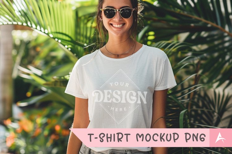 White Tshirt Mockup Image 13