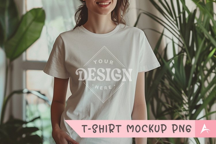 White Tshirt Mockup Image 18
