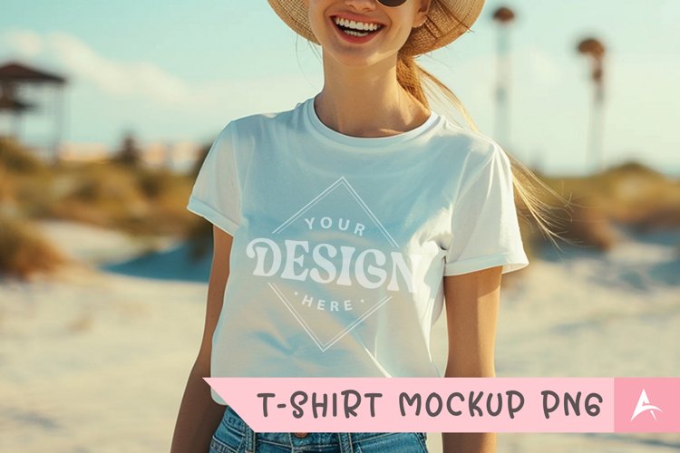 White Tshirt Mockup Image 8