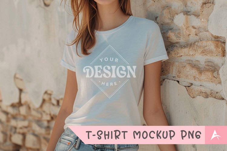 White Tshirt Mockup Image 5