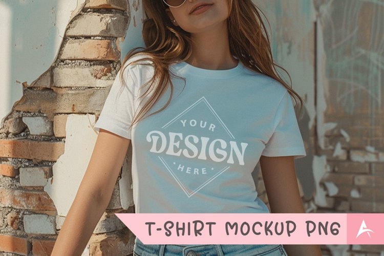 White Tshirt Mockup Image 13