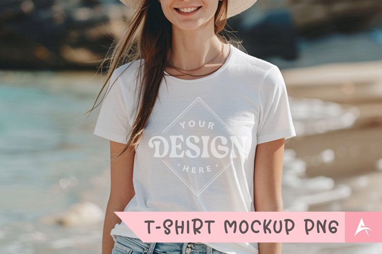 White Tshirt Mockup Image 18