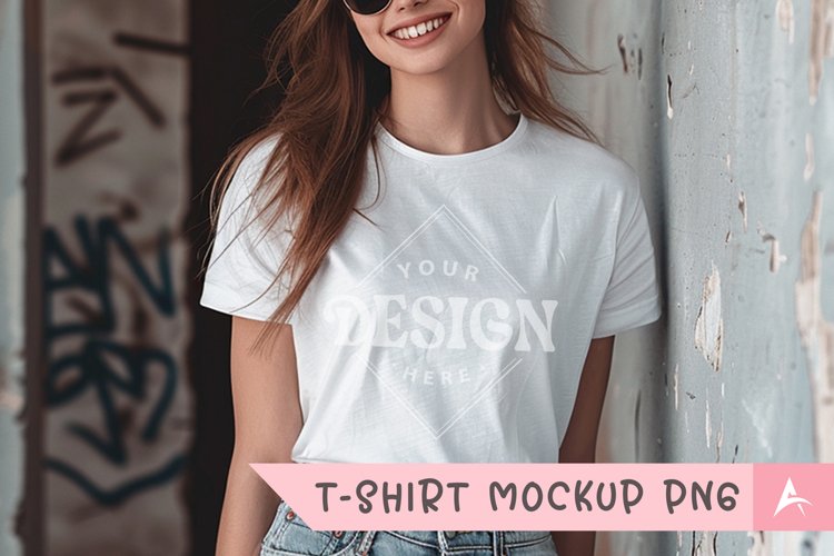 White Tshirt Mockup Image 16