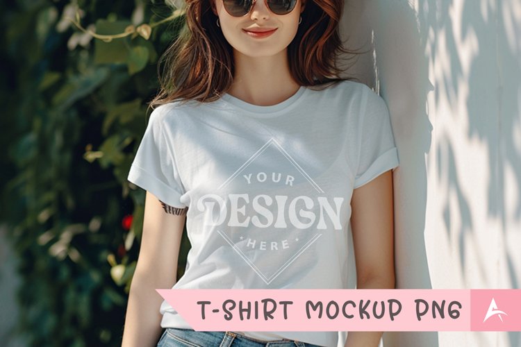 White Tshirt Mockup Image 17