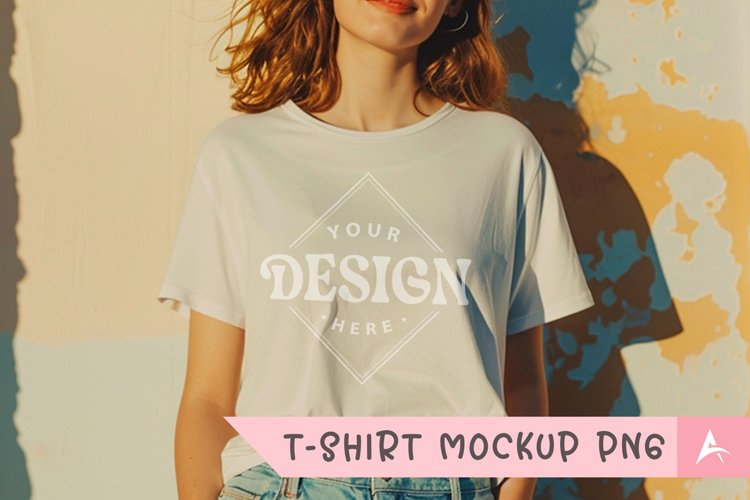 White Tshirt Mockup Image 18