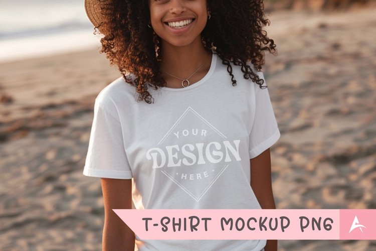 White Tshirt Mockup Image 14