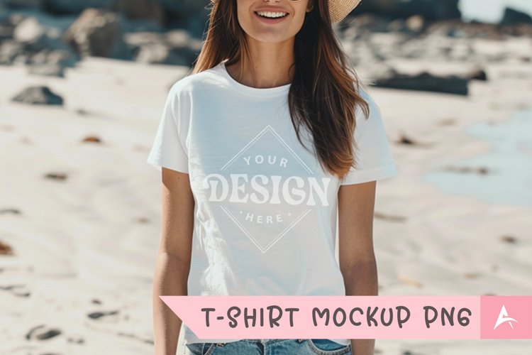 White Tshirt Mockup Image 15