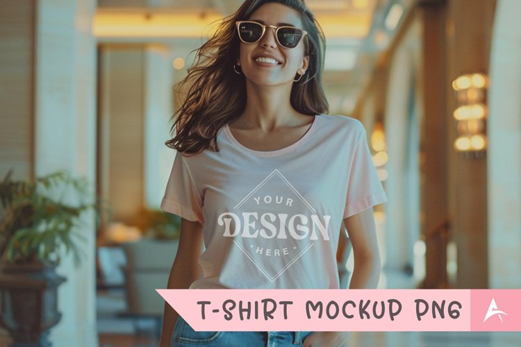 White Tshirt Mockup Image 6