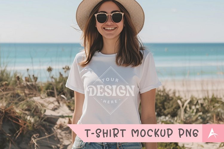 White Tshirt Mockup Image 22