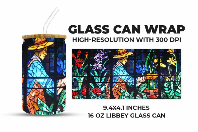 Gardening Glass Can Wrap